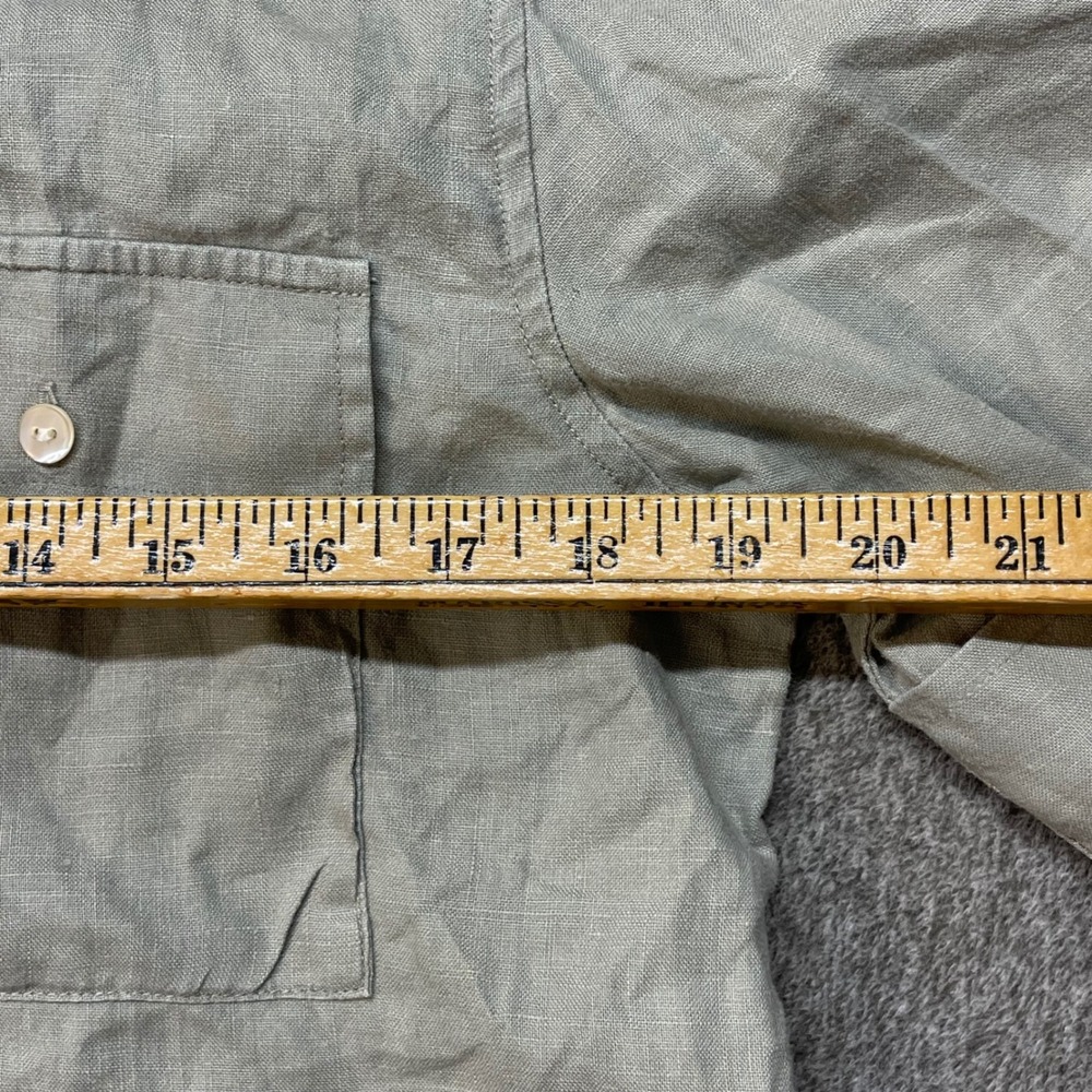 Eddie Bauer Womens 100% Linen Short Sleeve Button Down Shirt Small Minimalist - Picture 4 of 8